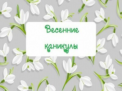 Интересные, познавательные, увлекательные весенние каникулы….